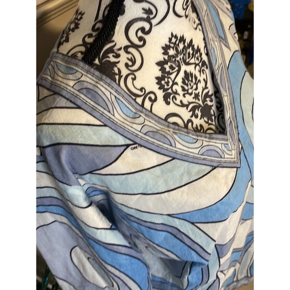 Womens Gretchen Scott blue geometric tunic small - Picture 5 of 10